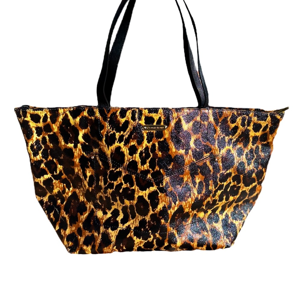 NWOT Victoria’s Secret Large Animal Purse Tote Bag Cheetah Leopard VS Brand New